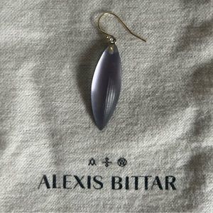 *Single* Alexis Bittar Lucite Sliver Earring in Wisteria